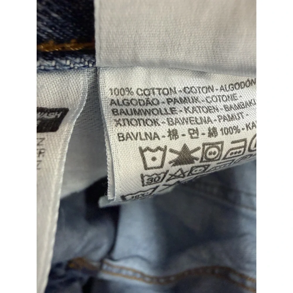 Levis 550 Jeans Men's 38x32 Fits 36x29 Blue Denim Straight Leg 100%Cotton